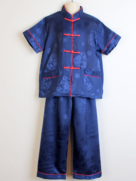 the chinese traditional blue workwear