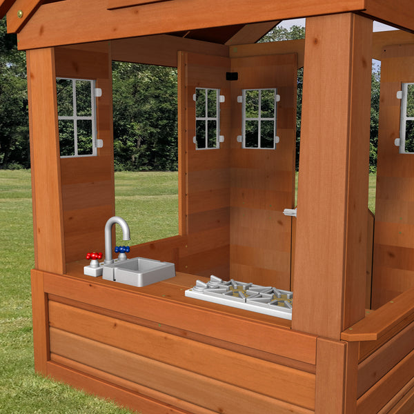 backyard discovery wooden playhouse