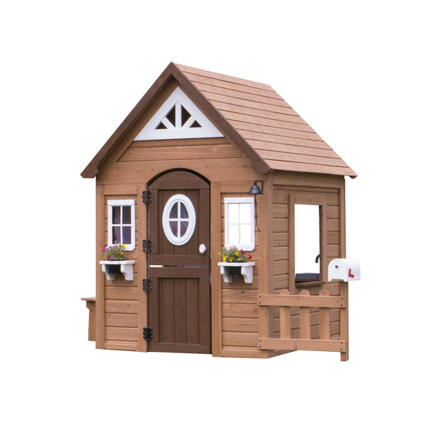 backyard discovery aspen wooden cedar playhouse