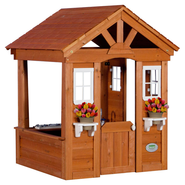 backyard discovery timberlake all cedar wood playhouse