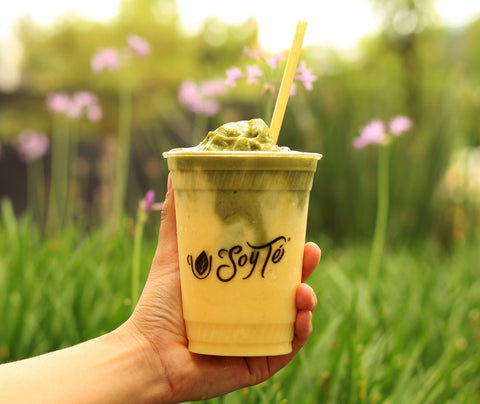 Frappe de taro con Matcha