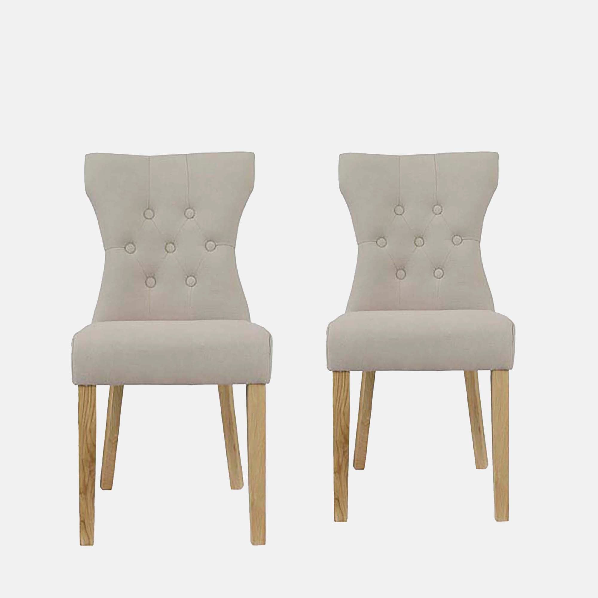 beige color dining chairs