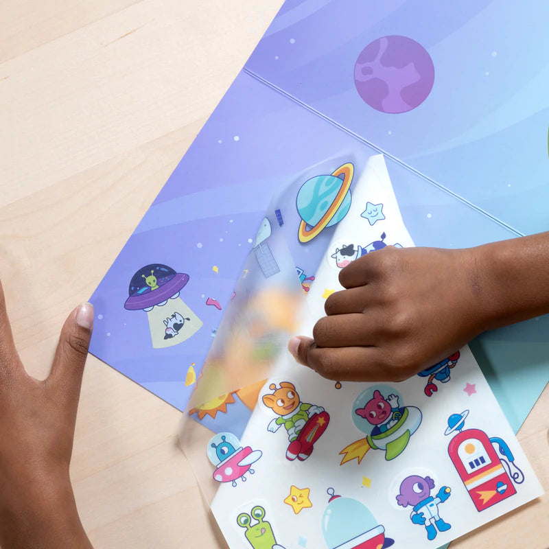 Set The Scene Transfer Sticker Magic: Galaxy Buddies by Ooly