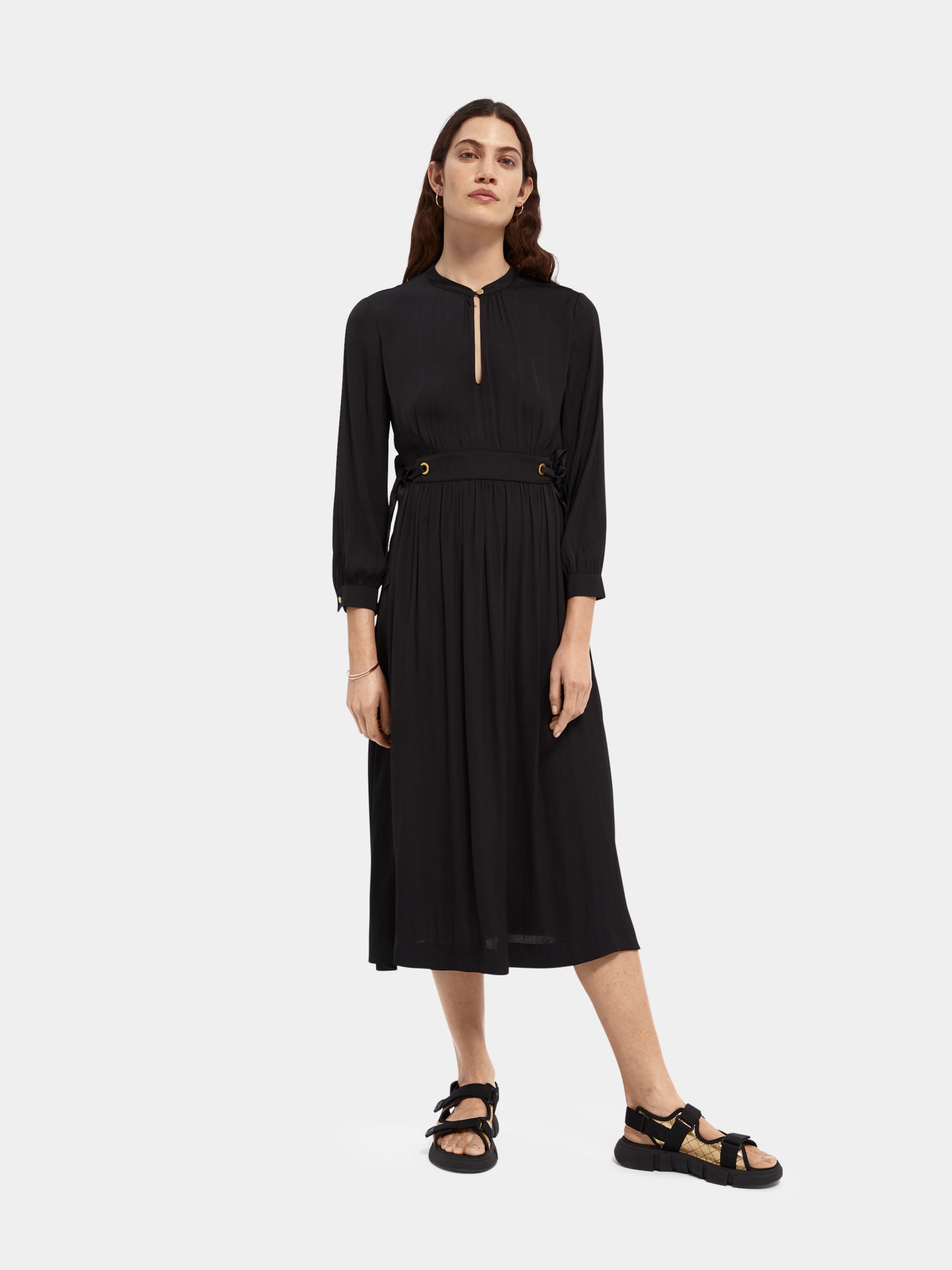 Fitted waist midi dress - Scotch & Soda