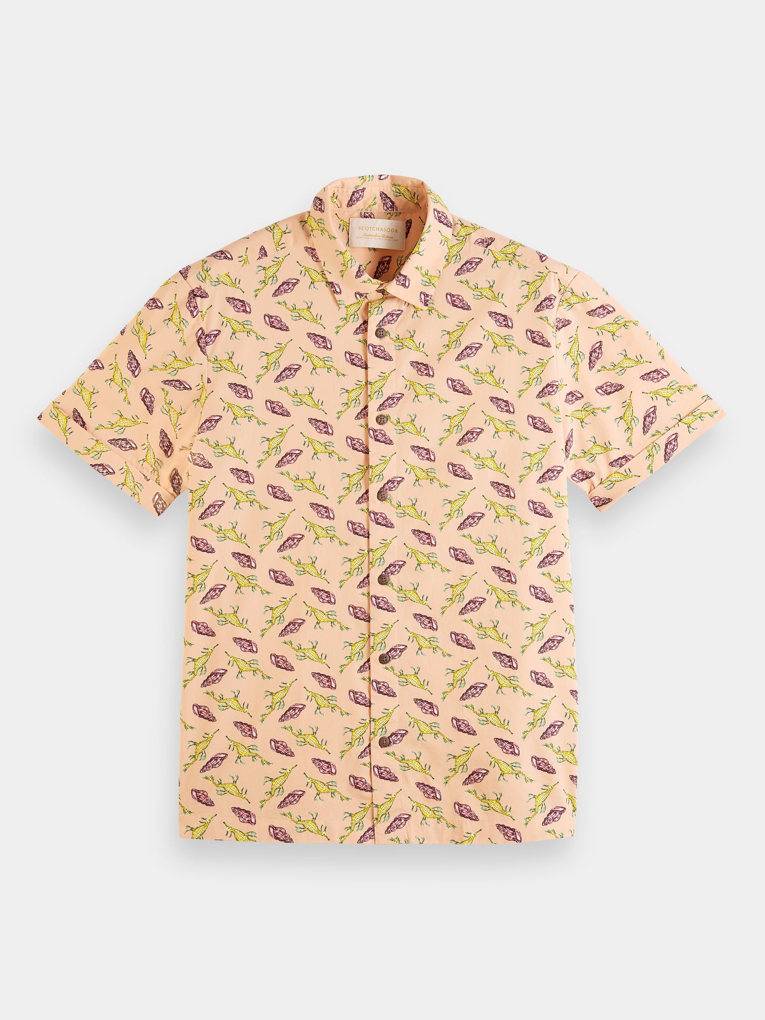 Printed short-sleeved Hawaiian shirt - Scotch & Soda