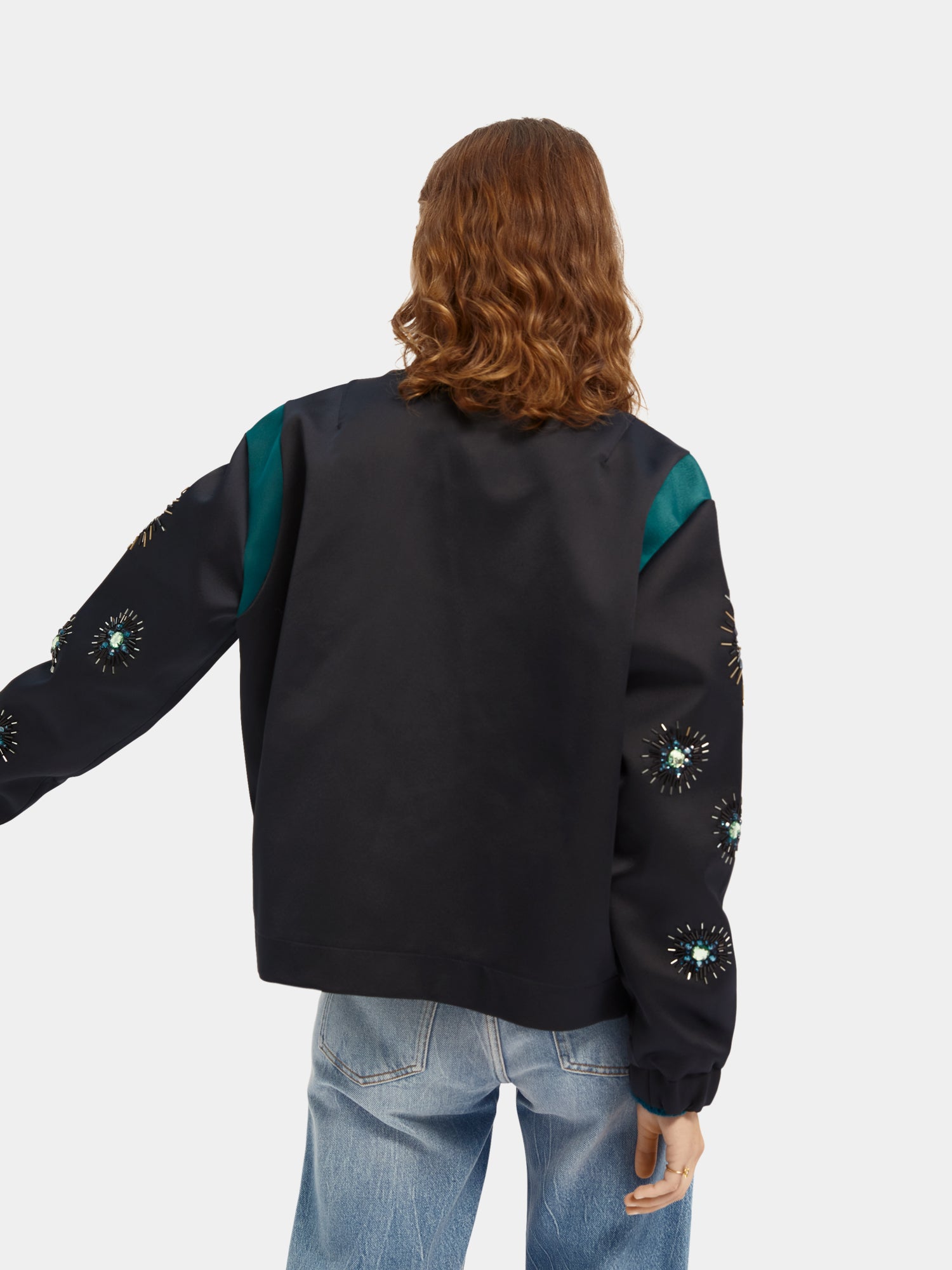 Embellished sleeve bomber jacket - Scotch & Soda