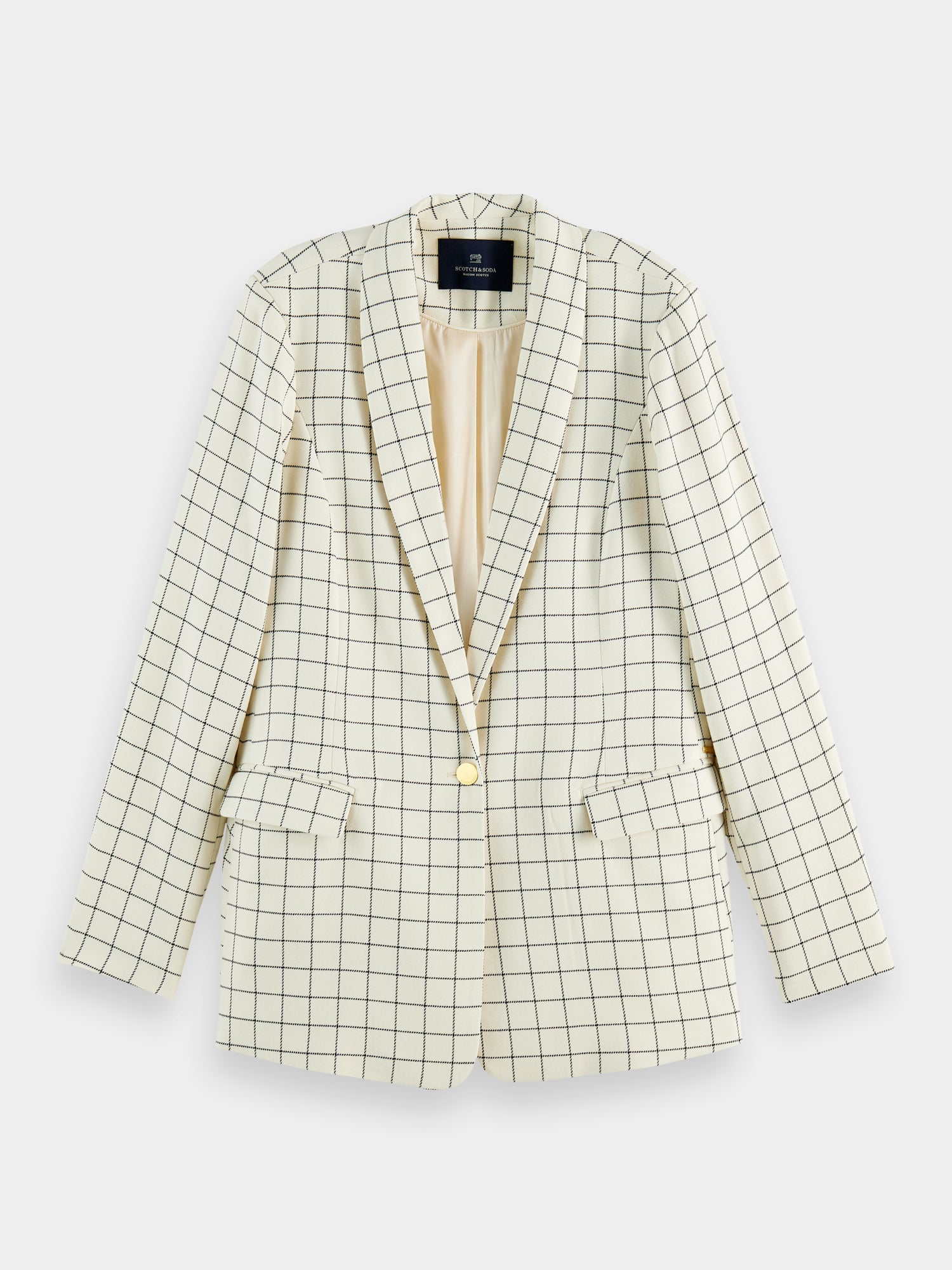 Checked single-breasted blazer - Scotch & Soda