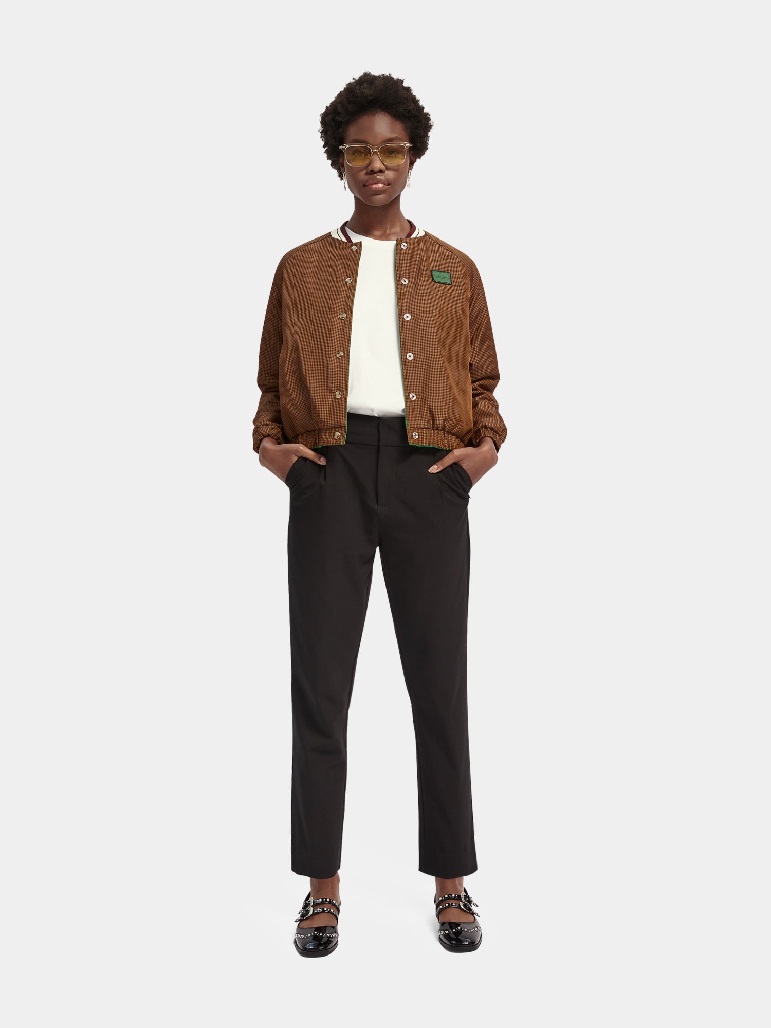 Mid-rise tailored stretch pants - Scotch & Soda
