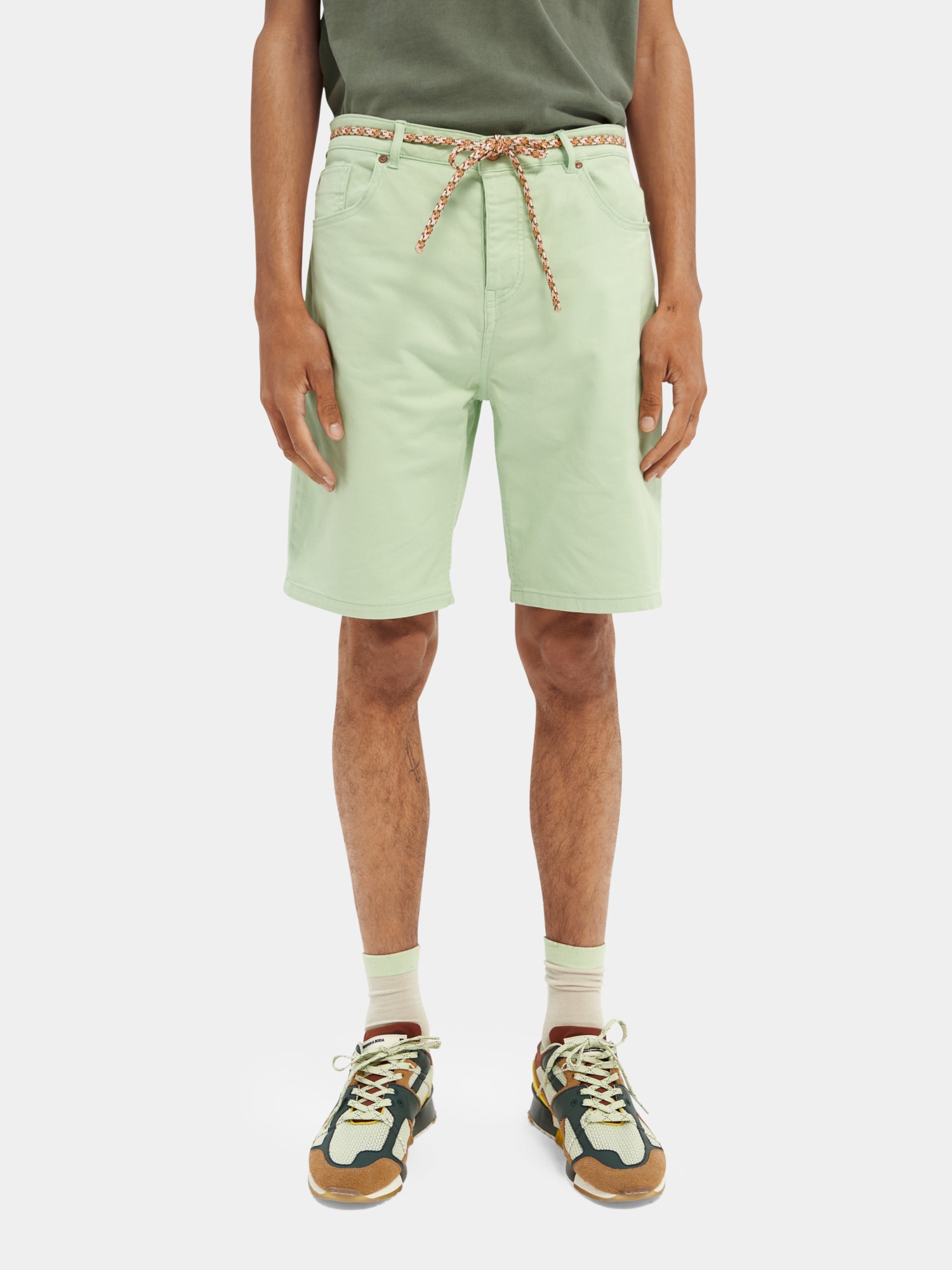 Garment-dyed 5-pocket twill short - Scotch & Soda