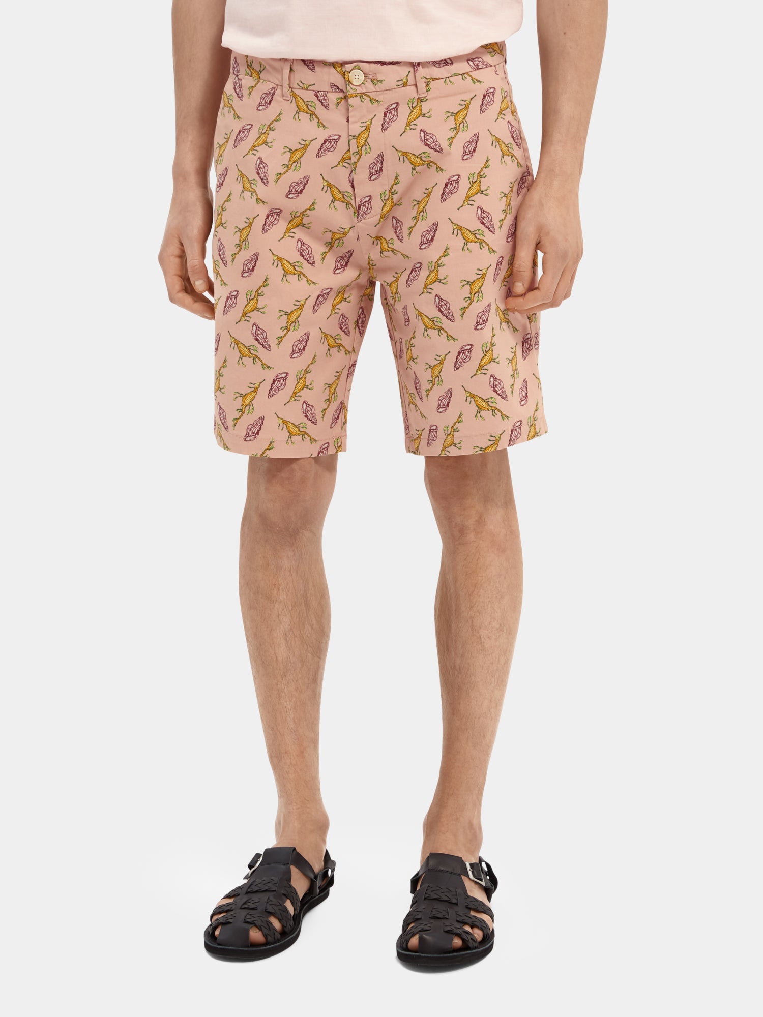 Stuart printed Pima cotton chino short - Scotch & Soda