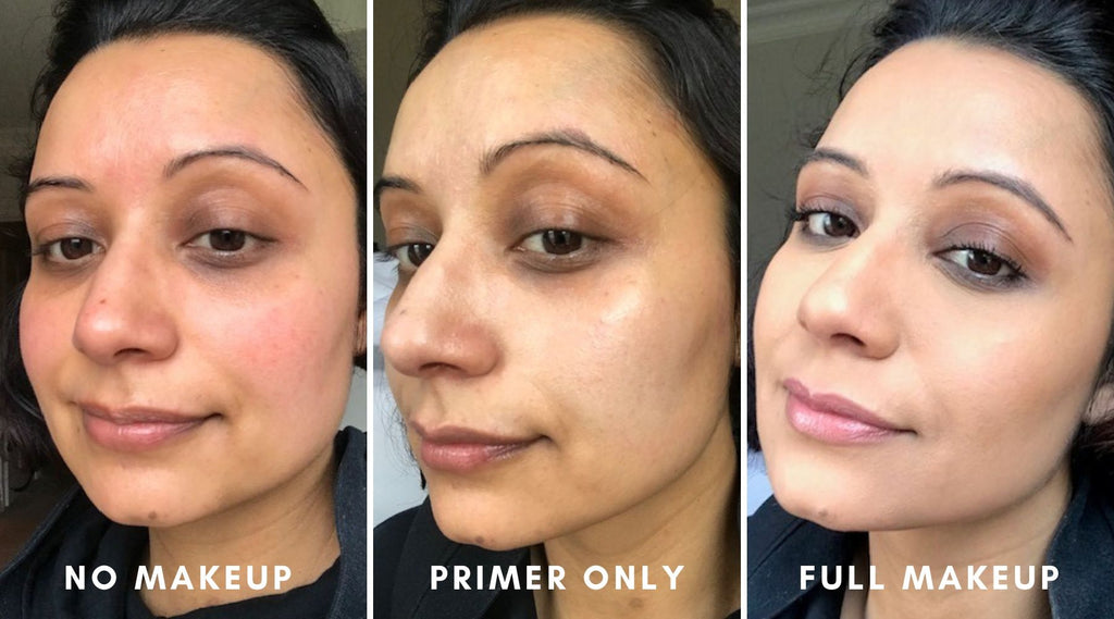 Before And After - Daniel Sandler Anti Redness Foundation Primer