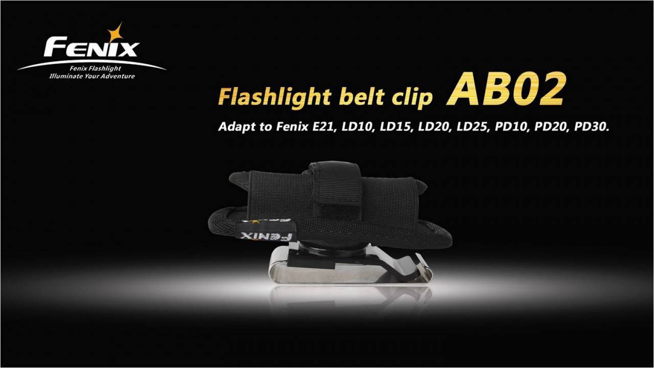 Fenix AB02, Fenix Flashlight Holster, 360 Degree Rotatable Flashlight Holder, Belt Clip