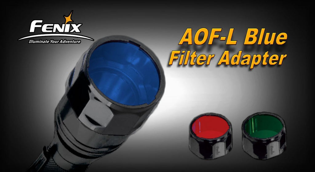 Fenix AOF- Filters Red,Blue, Green Filters for LED Flashlights, Color Filters for Color LED Light