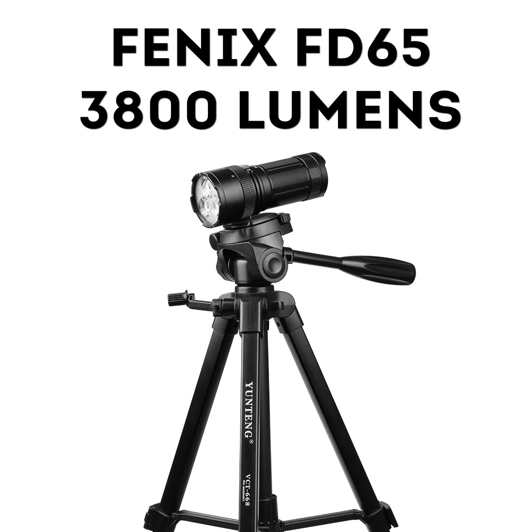 Fenix FD65 LED Focusable LED Flashlight, Focus Adjust Zoomable Searchlight, Powerful 3800 Lumens Torch, High Performance 