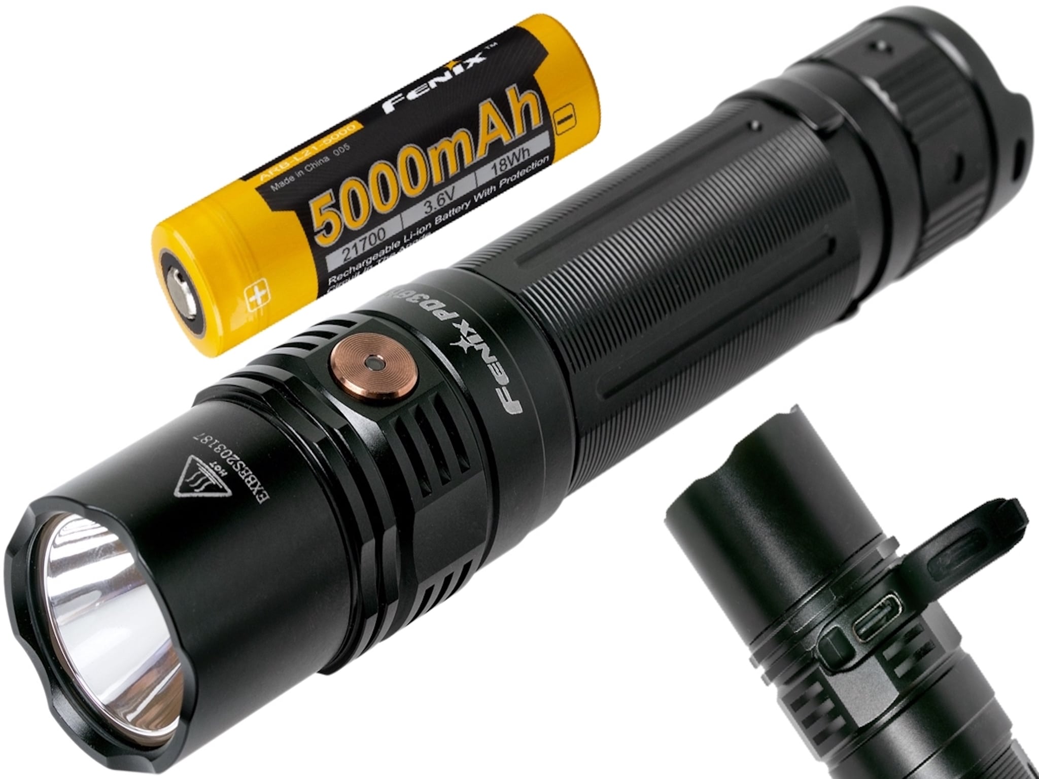 Fenix PD36R LED Flashlight, USB C Type Rechargeable Long Duration LED Torch, Extremely Powerful Tactical Flashlight in India, PD36R Review