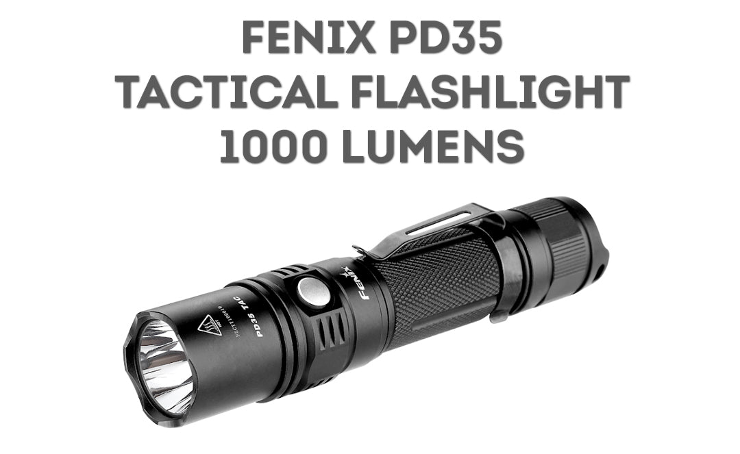 Fenix PD35 LED Flashlight, Tactical Torch, 1000 Lumens, Law Enforcement Security LED Torch in India