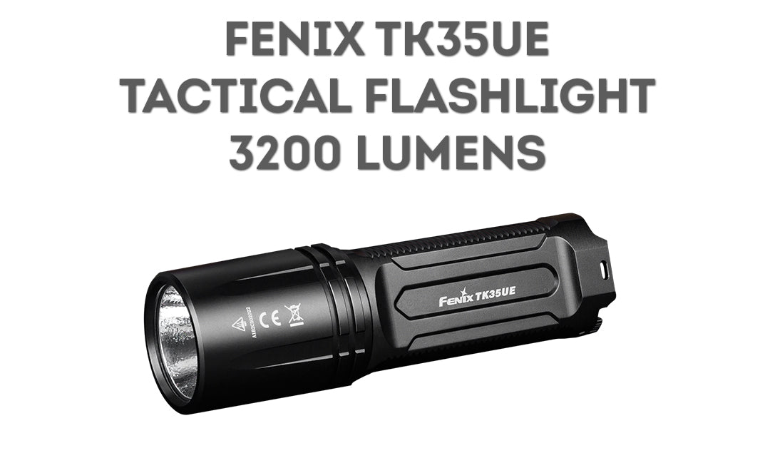 Fenix TK35UE, TK35 Ultimate Edition 2018 Upgrade LED Searchlight, High Performance Long Distance Beam Throw Flashlight, 3200 Lumens, USB Rechargeable