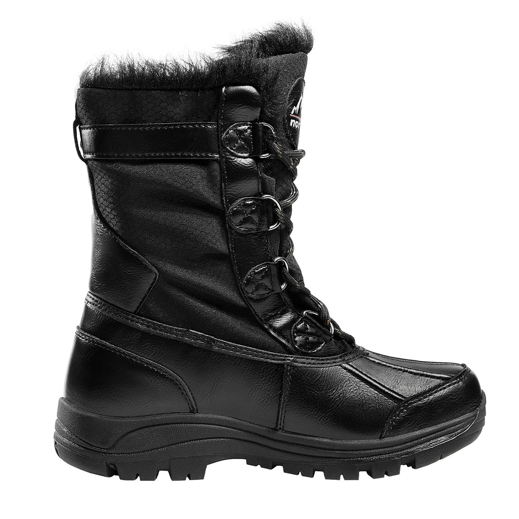 Women’s Leather Waterproof Snow Boots