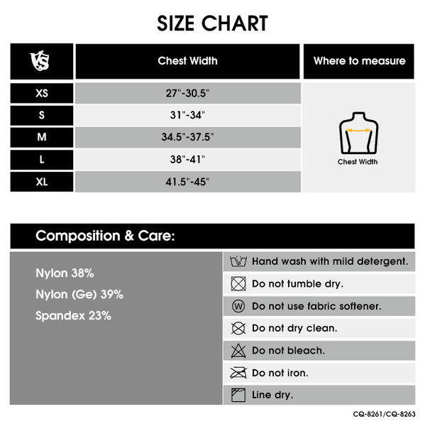 women shirt size chart