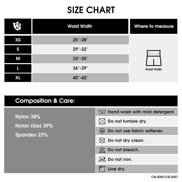 men bottoms size chart