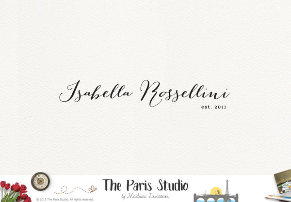 Typographic Handwriting Script Logo Design