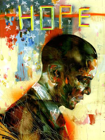 David Choe X Obama Hope Painting