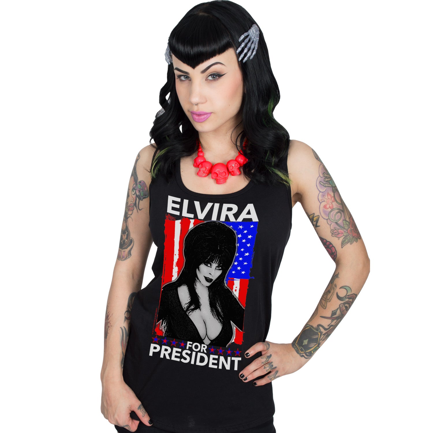 Elvira For President Beater Tank