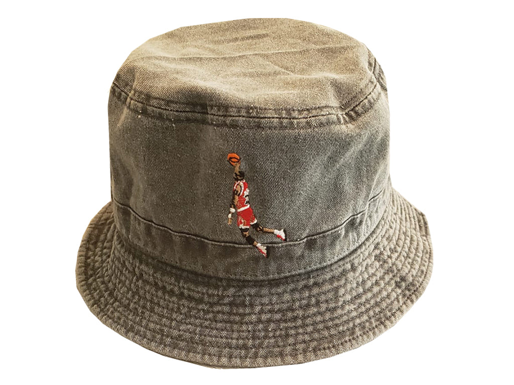 grey jordan bucket hat