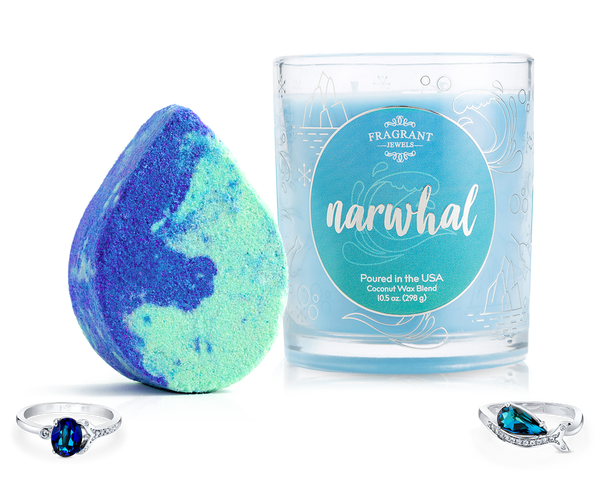 Narwhal - Fairytale Collection - Candle and Bath Bomb Set - Inner Circle