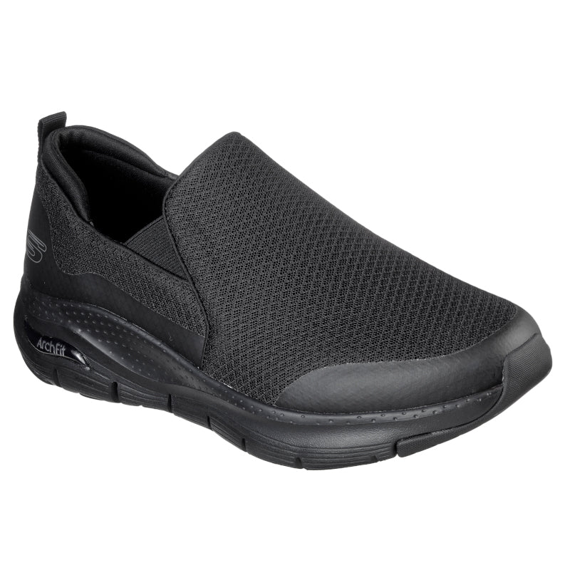 Sort arch fit - wide fit fra Skechers