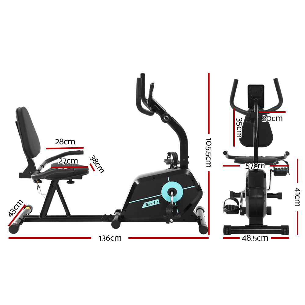 everfit recumbent exercise bike