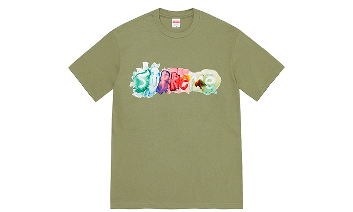 Supreme Watercolor Tee Pale Green L | aluminiopotiguar.com.br