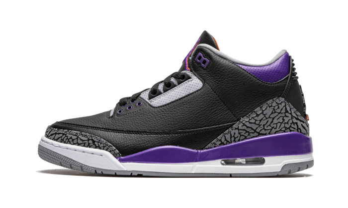 black purple jordan 3