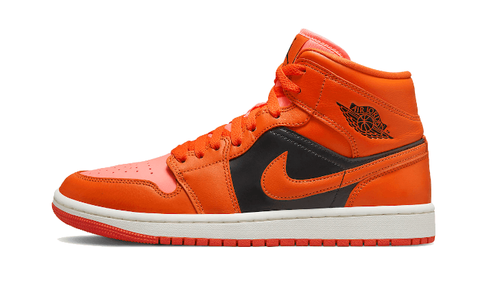 Air Jordan 1 Mid Orange Black - DM3381 