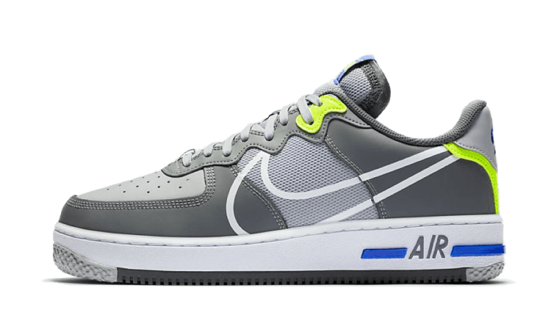 Tendencia Manto energía Nike Air Force 1 Low React Wolf Grey - CD4366-002 – Izicop