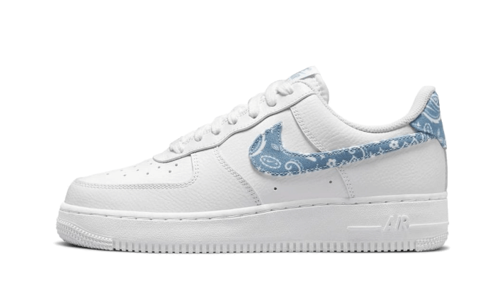 Air Force 1 '07 Essential White Blue Paisley – TheSoleClubz