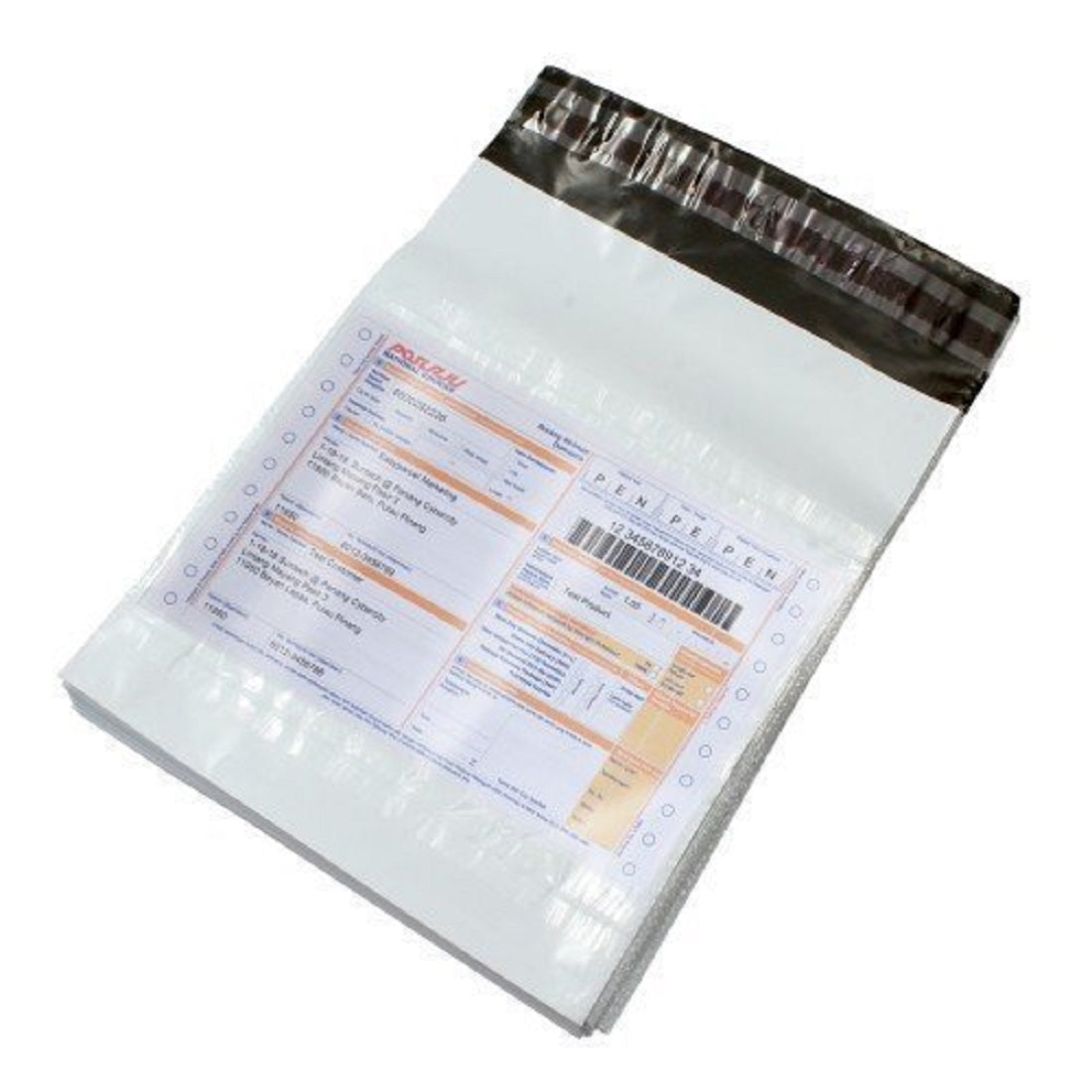 Courier Bags/Envelopes/Pouches/Cover 14X16 inches+ 2inch Flap Pack of 50 Tamper Proof Plastic Polybags for Shipping/Packing (With POD)