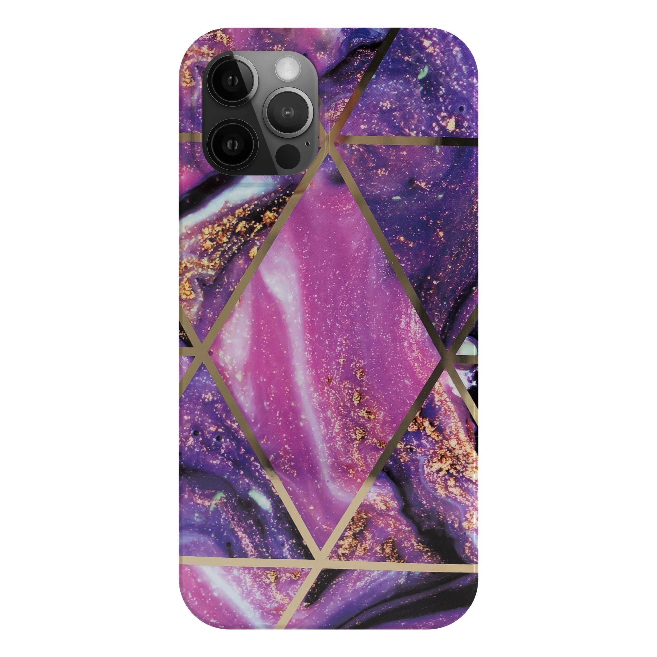 Geef energie microscoop sofa Fashion Marble Purple Dream hoesje - iPhone XR/11/12 (Pro) - –  sparklycases.com