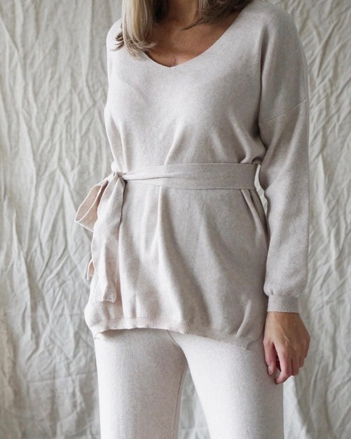 Adéle Knitted Set - Sand