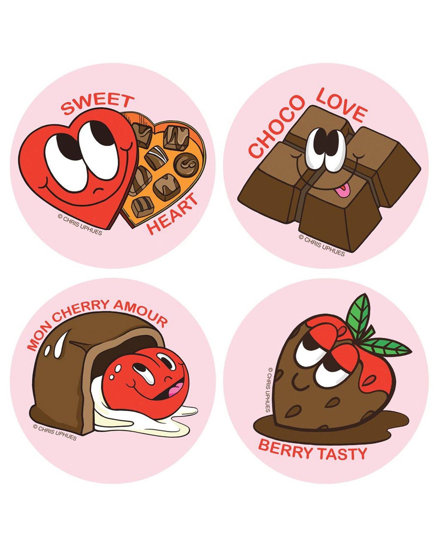 Scratch and Sniff Sticker Set of 16 - Chocolates
