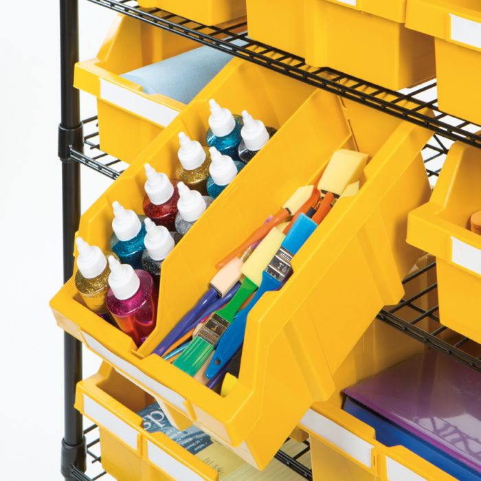 for Bin Rack Storage System 3-Pack Yellow Seville Classics Large Commercial-Grade NSF