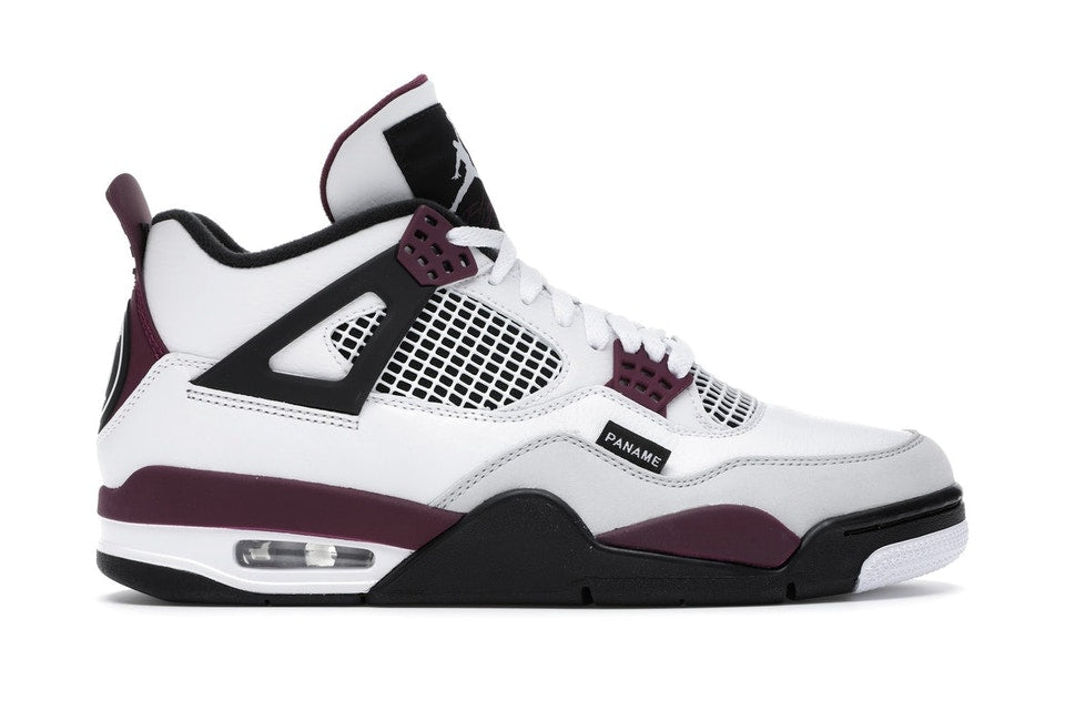 psg x jordan 4 white neutral grey bordeaux