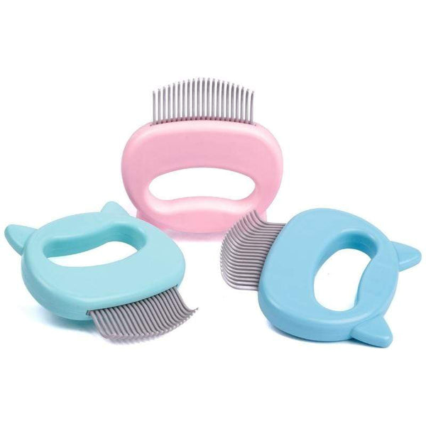 Leos paw Blue Cat Hair Removal Massaging Shell Comb