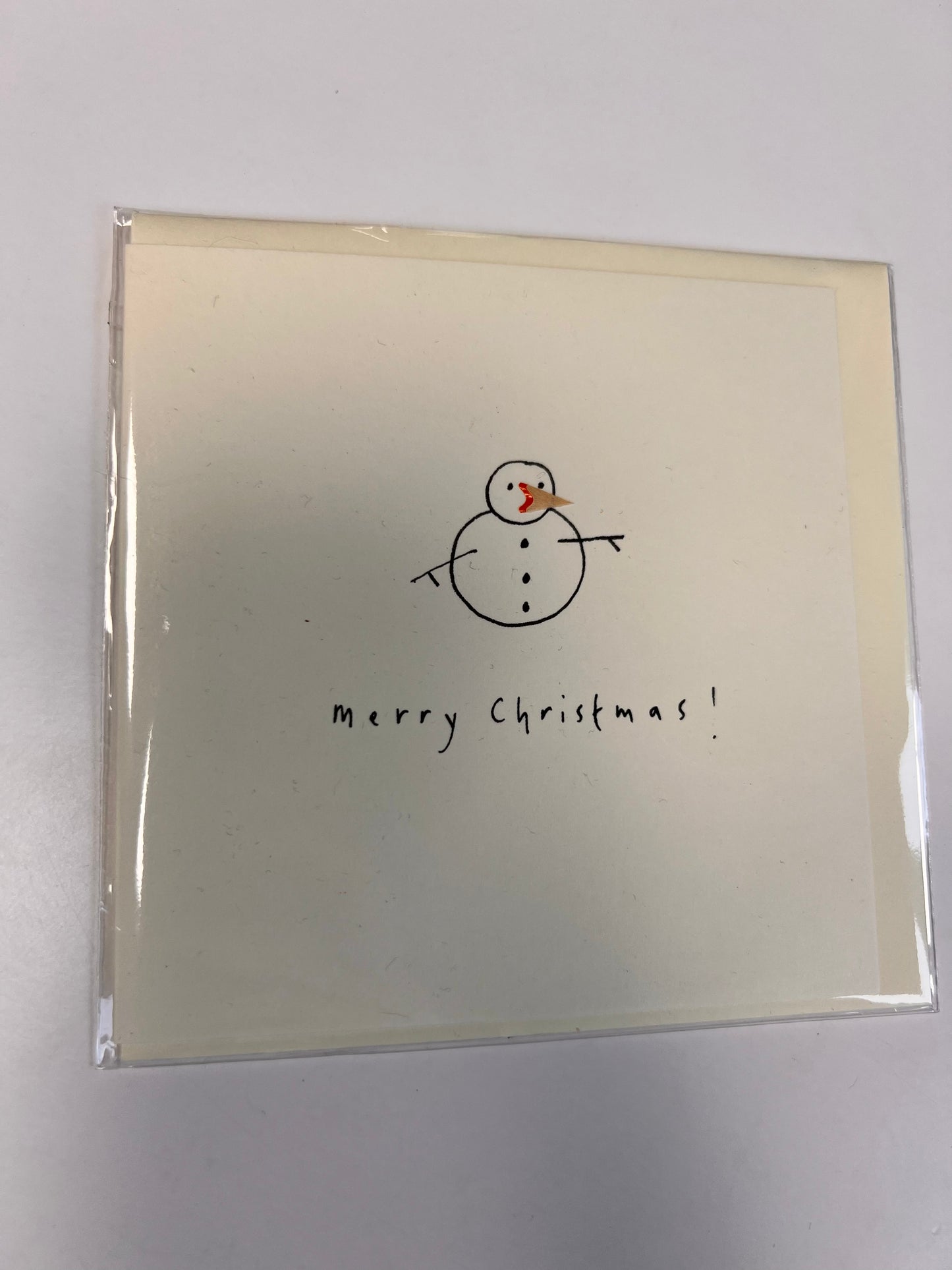 Grußkarte 'Merry Christmas Snowman'