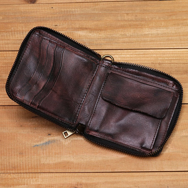 Herbal Heaven Ms National Wind Long Section Retro Leather Wallet
