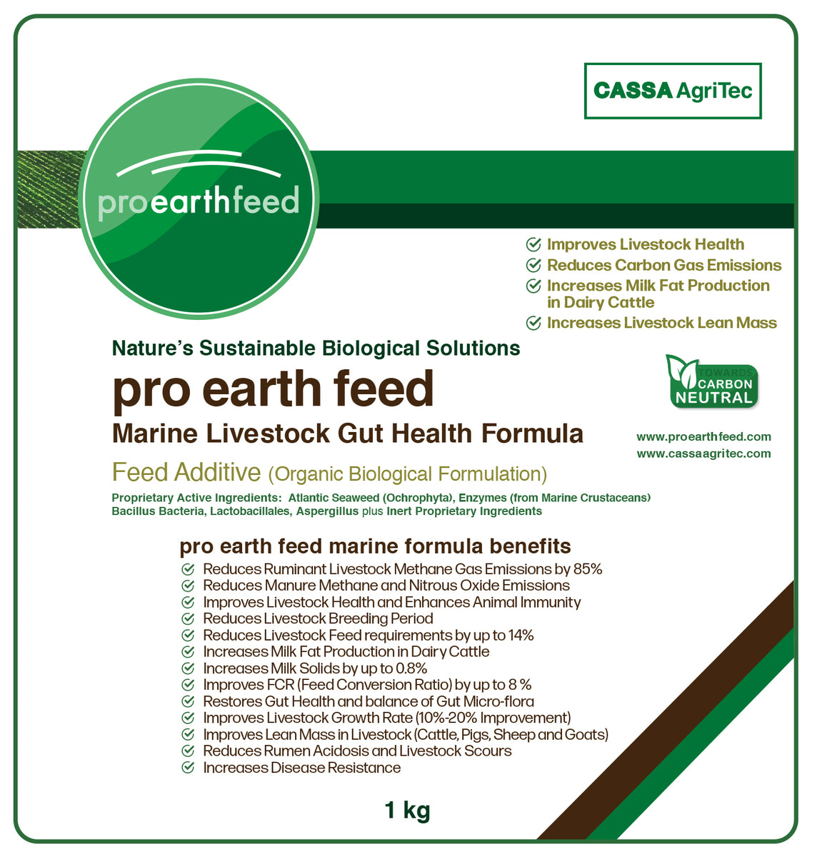 Pro Earth Feed (Powder) – CASSA AgriTec