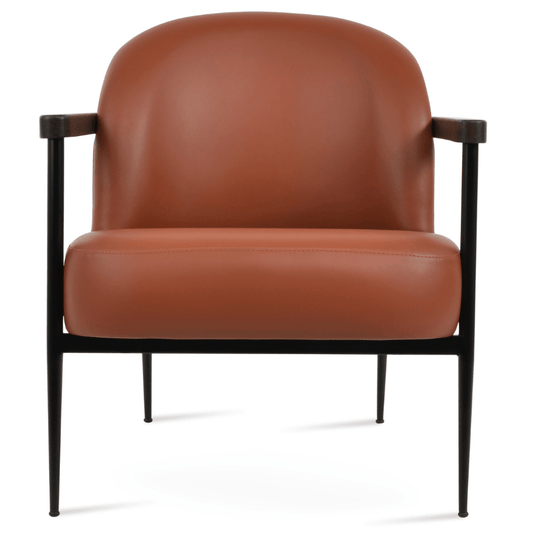 Brown Small Accent Chair Bloomy - Your Bar Stools Canada