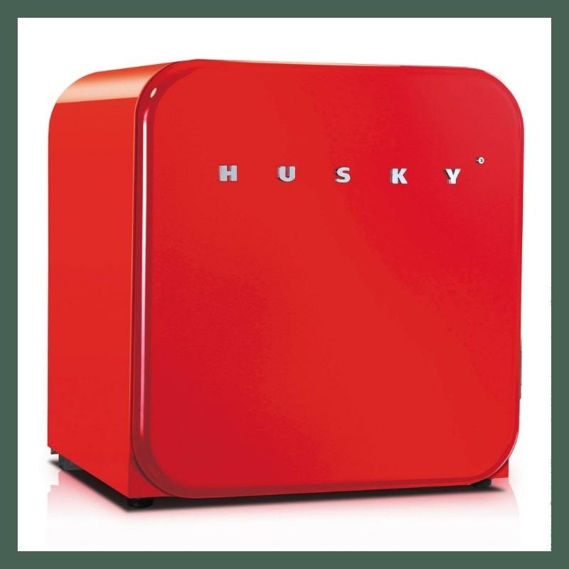Husky HUS-MINIRETRO-RED-HU Countertop Retro Mini Fridge Red - Fancy Fridges