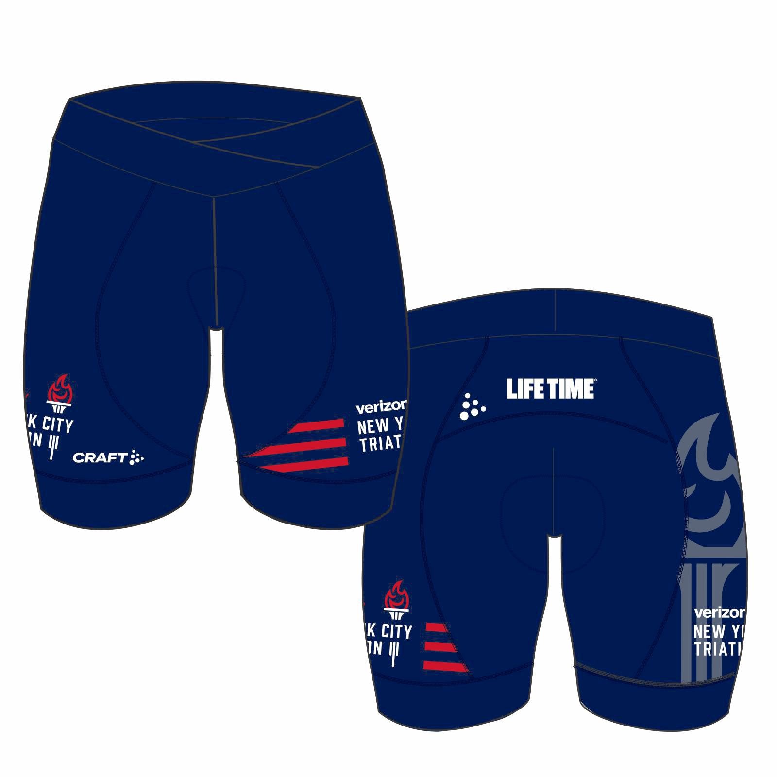 Women's C1 Chamois PBC 2.0 Cycle Shorts - Navy 'Torch Design' - NYC Tri