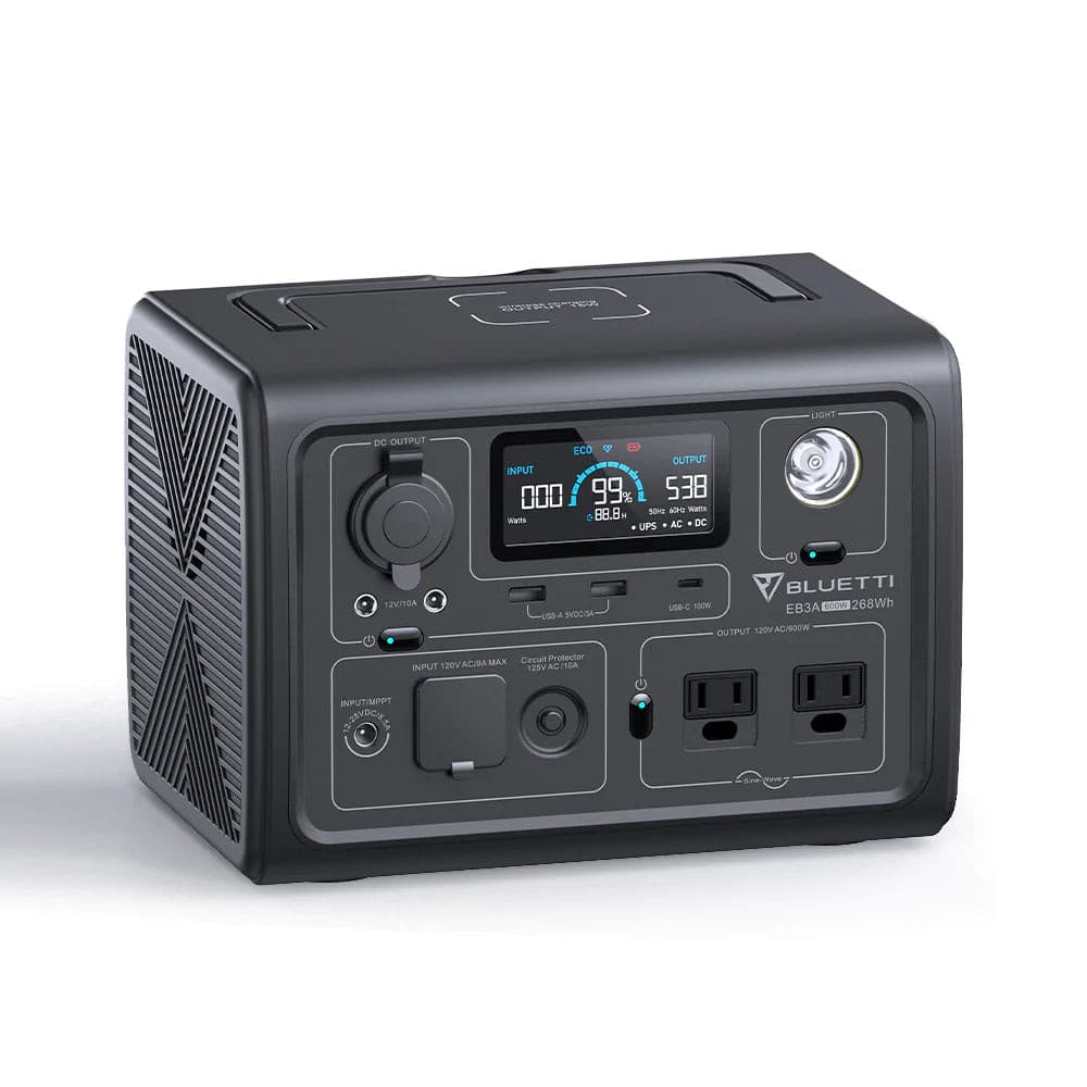 BLUETTI| EB3A Portable Power Station | 600W 268Wh | EcoPowerit